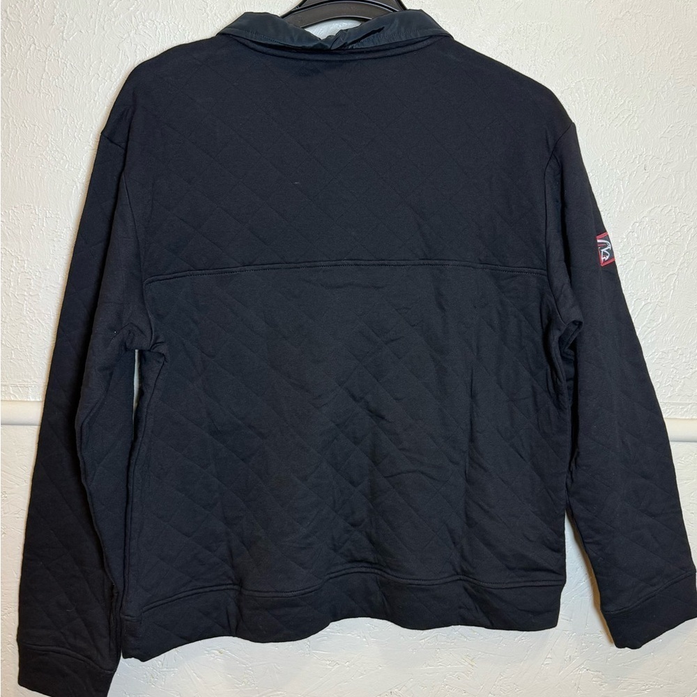 NFL Atlanta Falcons Black Quilted 1/4 Snap Pullover Sweatshirt Size XL - Picture 5 of 5